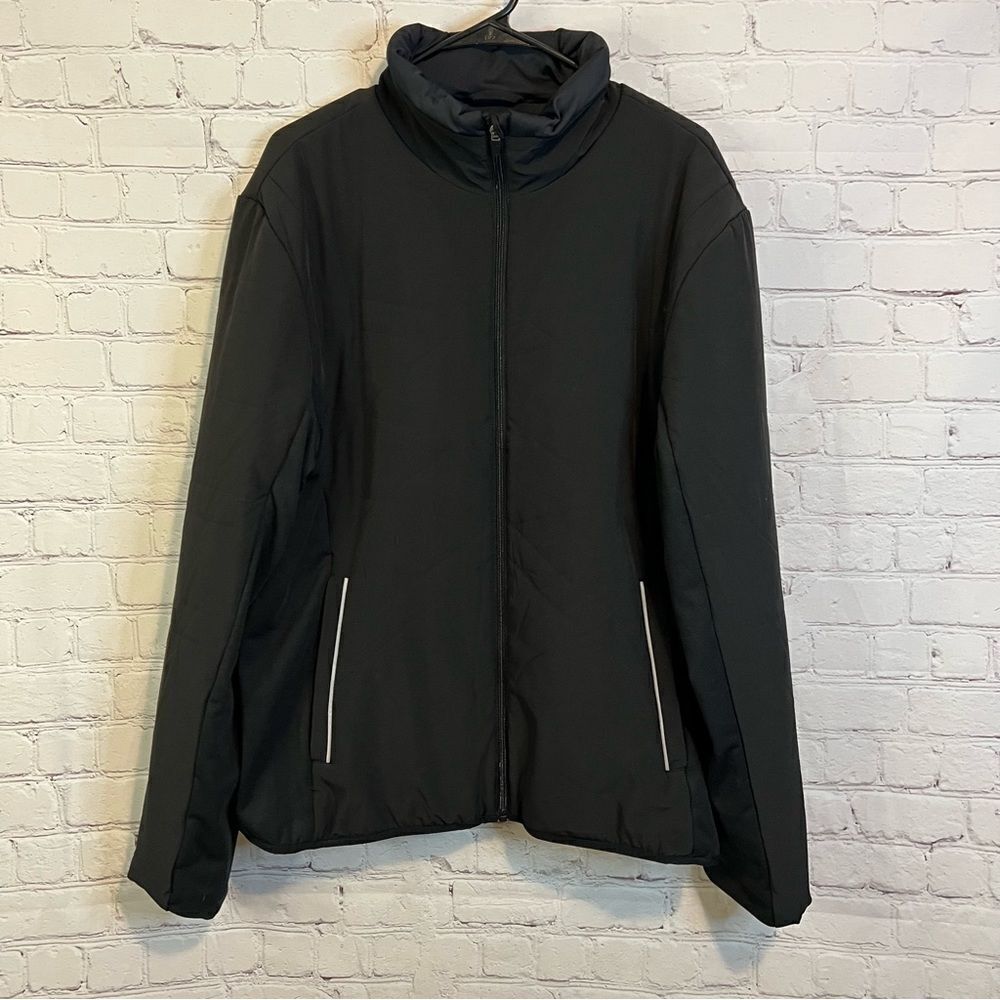 Zyia Reflective Inspire Black Zip Up Jacket size XXXL